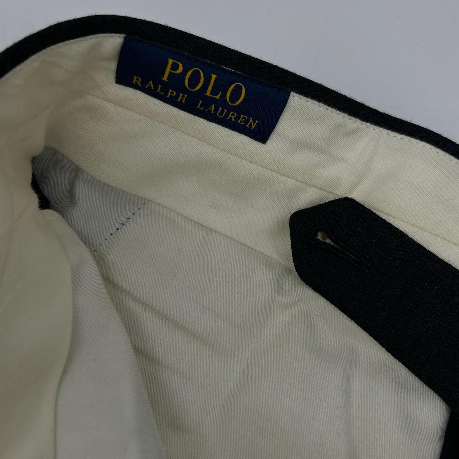 POLO RALPH LAUREN ポロ ラルフローレン 7K32 グレー ウール 総裏地 2Bジャケット パンツ セットアップ スーツ セットアップ