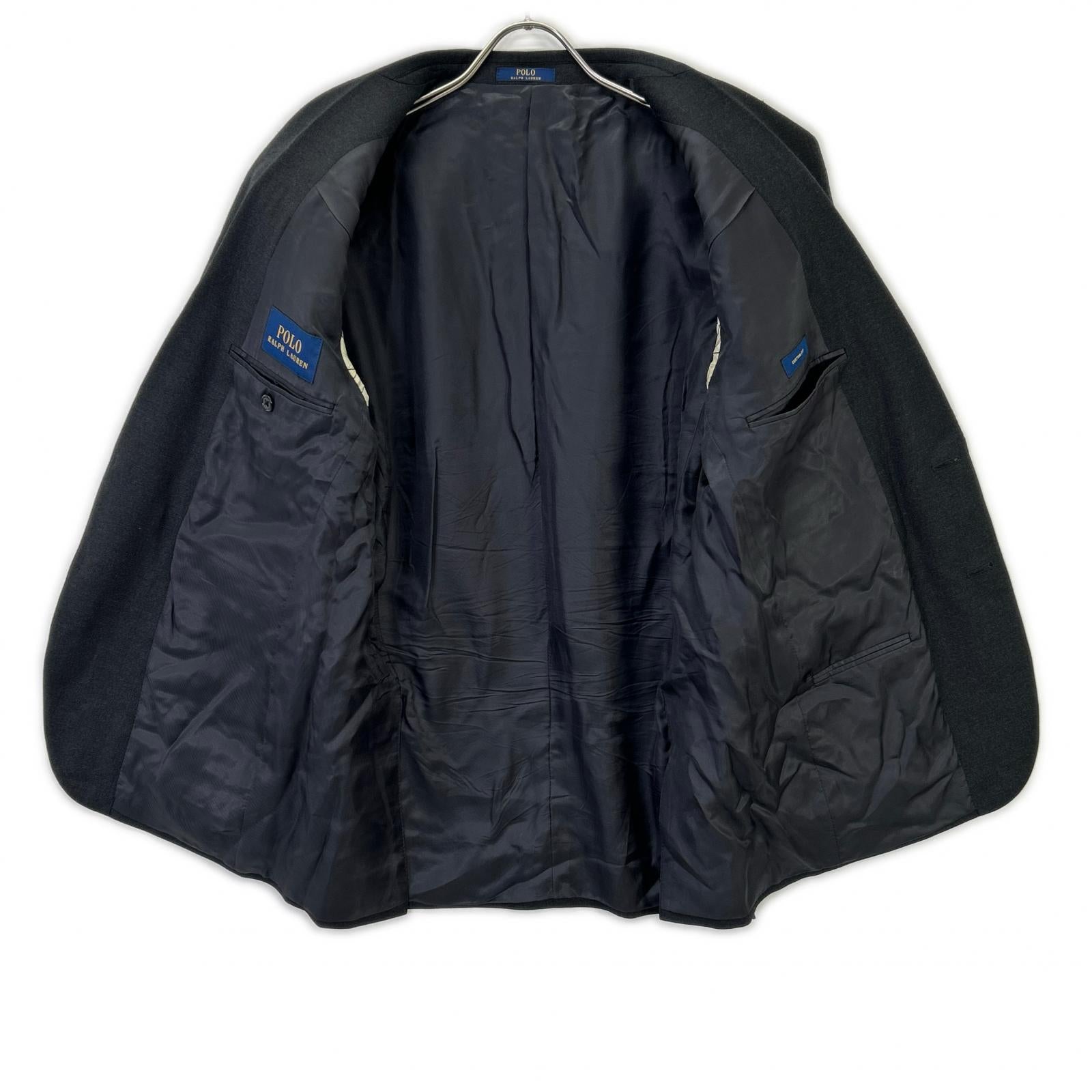 POLO RALPH LAUREN ポロ ラルフローレン 7K32 グレー ウール 総裏地 2Bジャケット パンツ セットアップ スーツ セットアップ