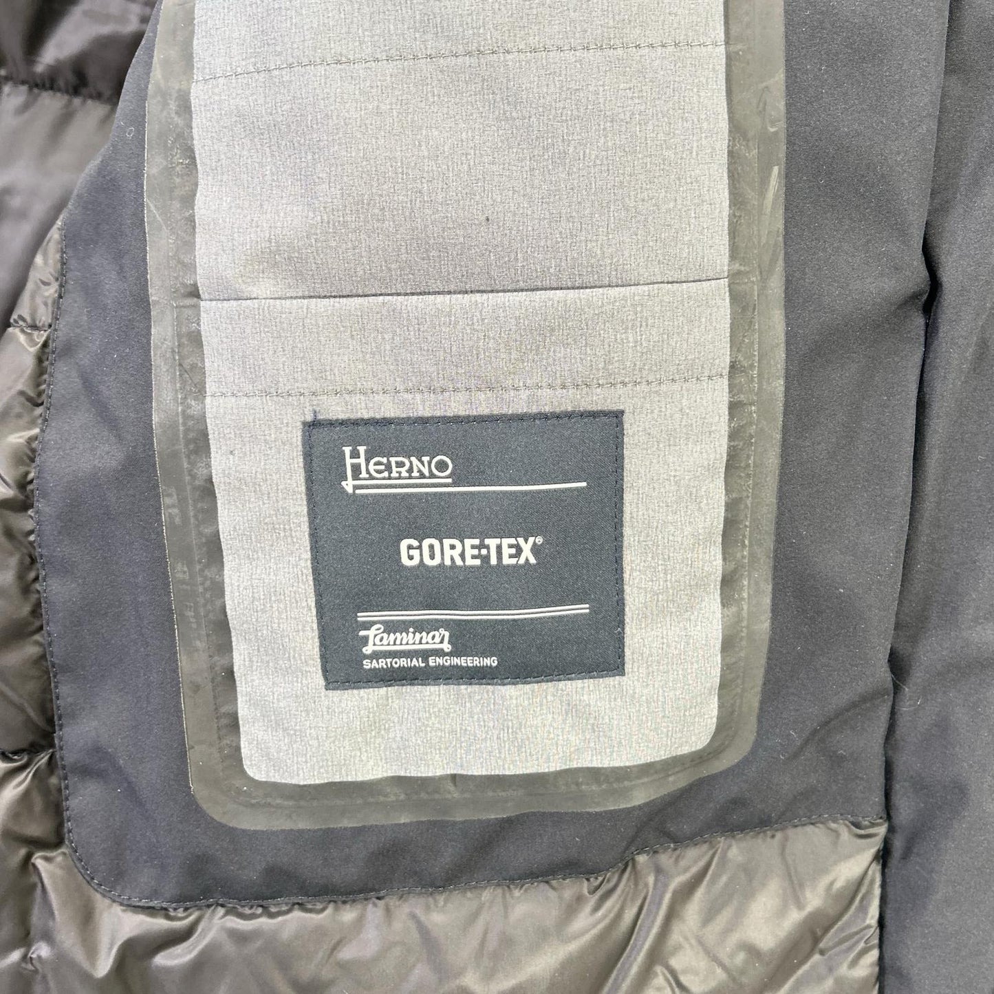 HERNO ヘルノ PI051UL ネイビー ラミナー ゴアテックス ダウンコート コート