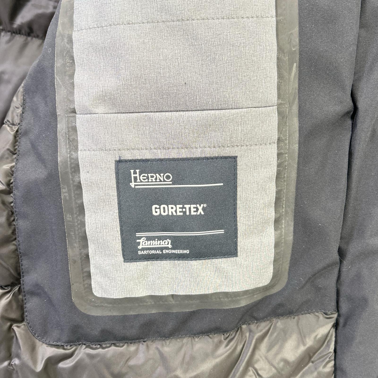 HERNO ヘルノ PI051UL ネイビー ラミナー ゴアテックス ダウンコート コート