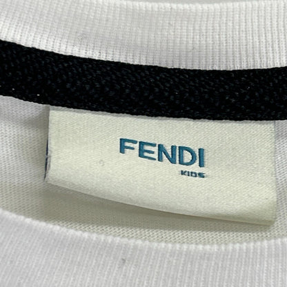FENDI 芬迪 JUI010 白色 ZUCCA 耳机图案 T恤 上衣 12+