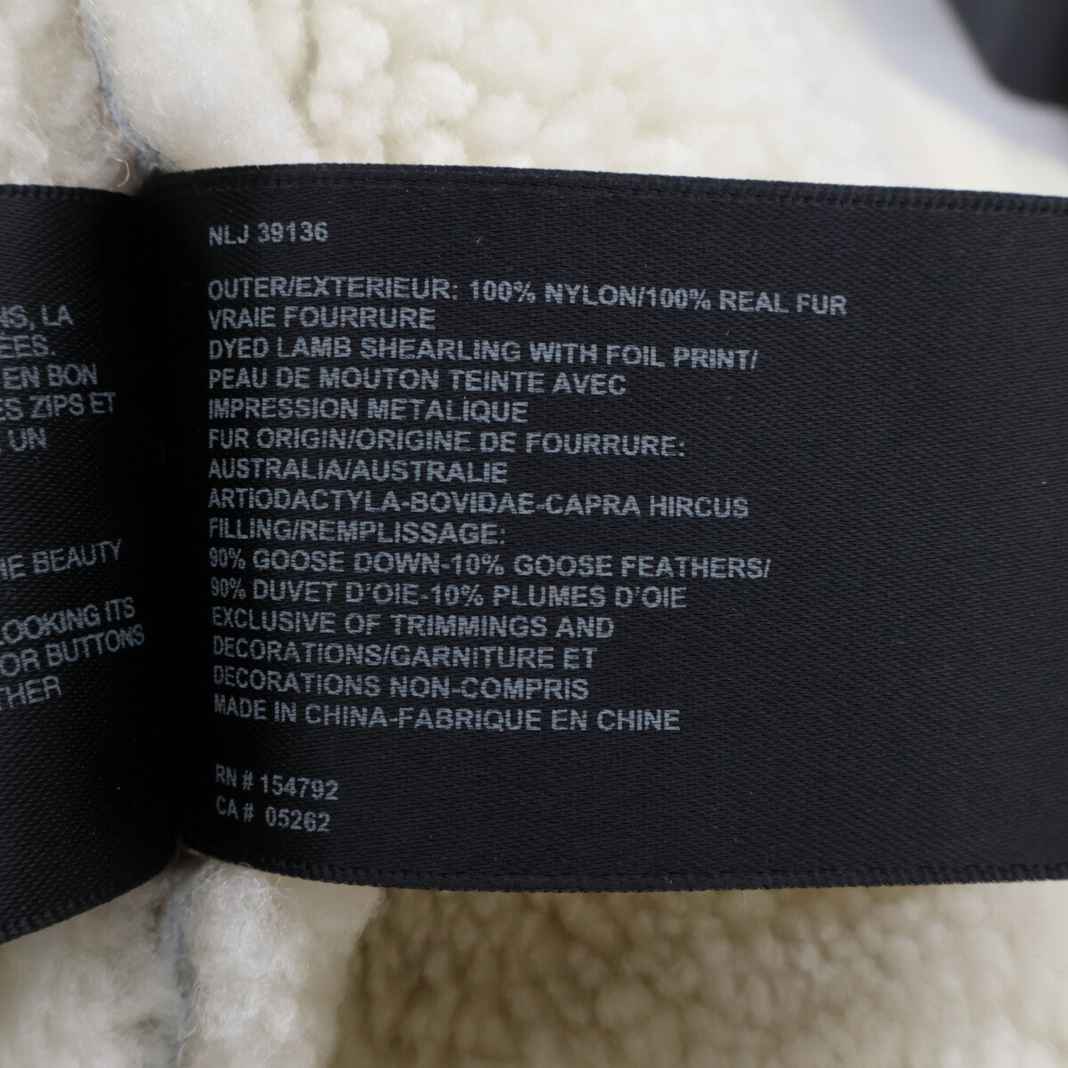 Nicole Benisti Nicole Benisti GARNIER Shearling Puffer Jacket Shearling Coat