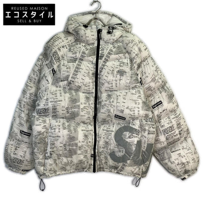 Supreme シュプリーム 20AW ホワイト Hooded Down Jacket Receipts ジャケット