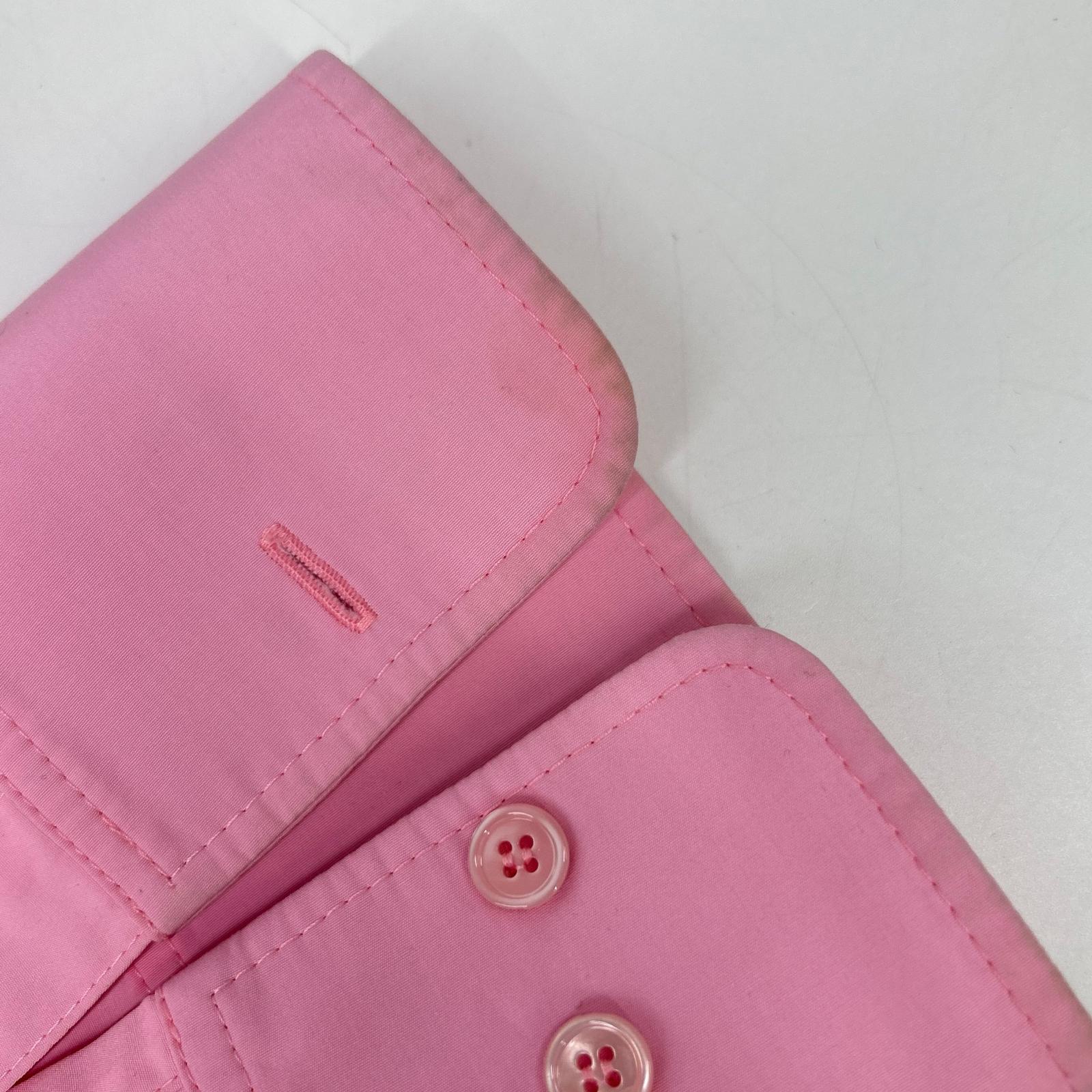 NINARICCI ニナリッチ 0S-T0011-PL333 ピンク オーバーサイズ バック刺繍 シャツ トップス