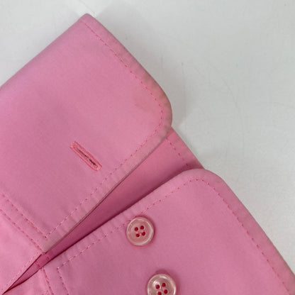 NINARICCI ニナリッチ 0S-T0011-PL333 ピンク オーバーサイズ バック刺繍 シャツ トップス