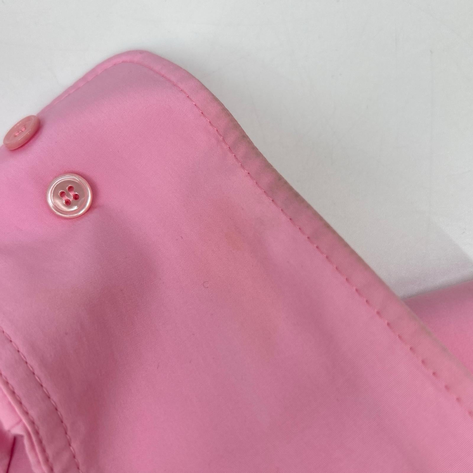 NINARICCI ニナリッチ 0S-T0011-PL333 ピンク オーバーサイズ バック刺繍 シャツ トップス