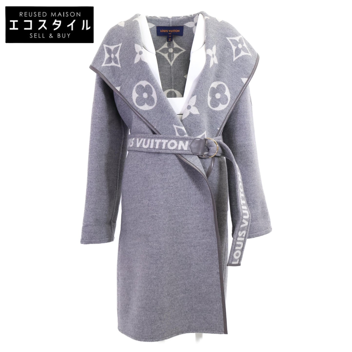 【美品/国内正品】RM212W NUV FLCO16 Monogram Giant 双面大衣 32 女式