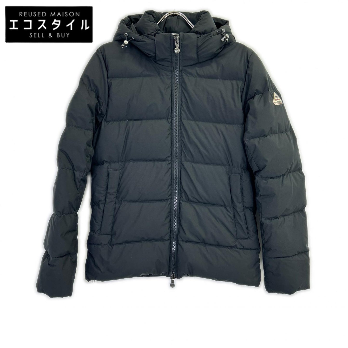 PYRENEX ピレネックス W23P1 ﾌﾞﾗｯｸ SPOUTNIC MINI RIP ﾀﾞｳﾝｼﾞｬｹｯﾄ ジャケット S