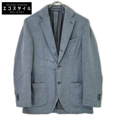 LARDINI JG226AQ-60 Light Blue 100% Cotton Birdseye 2B Tailored Jacket