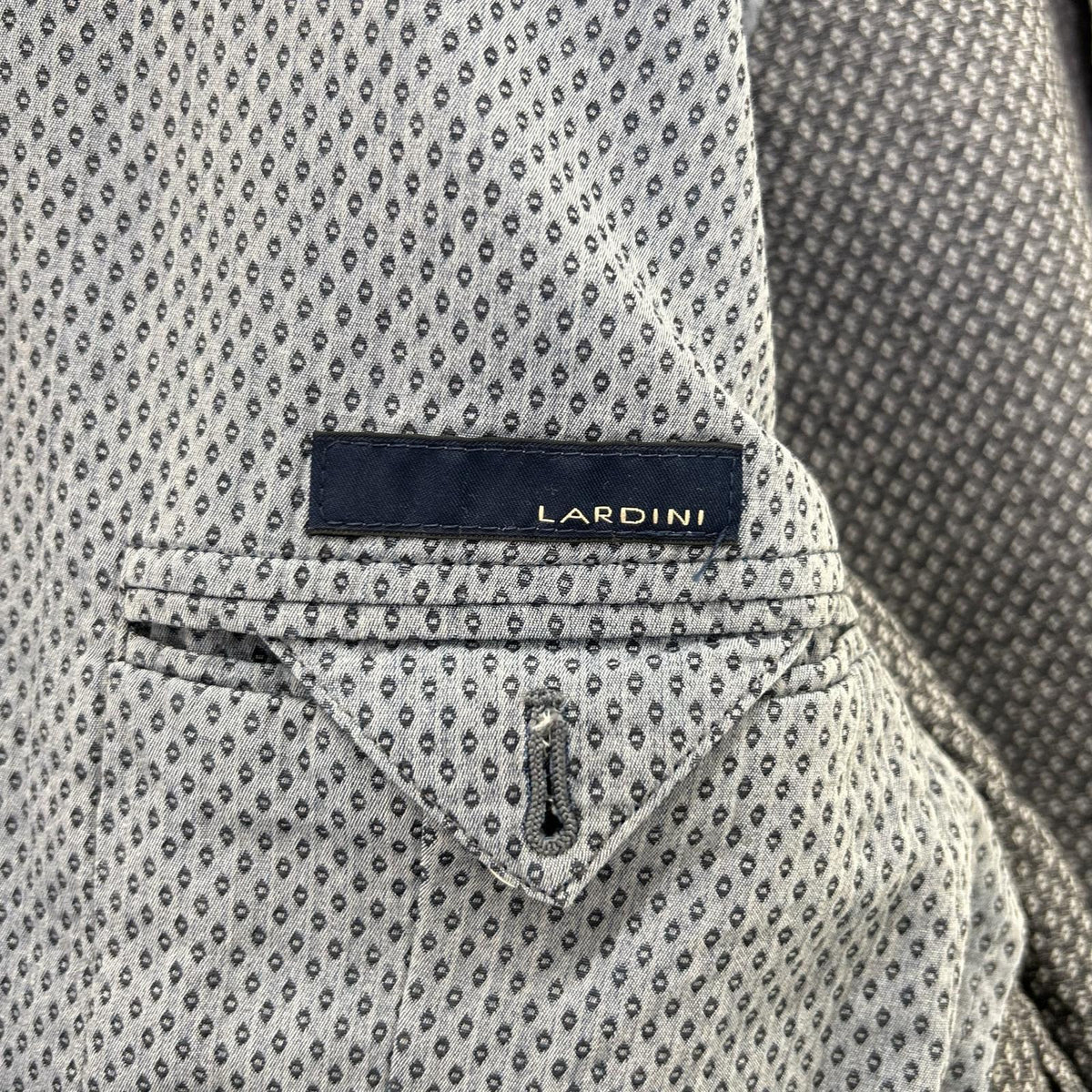 LARDINI JG226AQ-60 Light Blue 100% Cotton Birdseye 2B Tailored Jacket