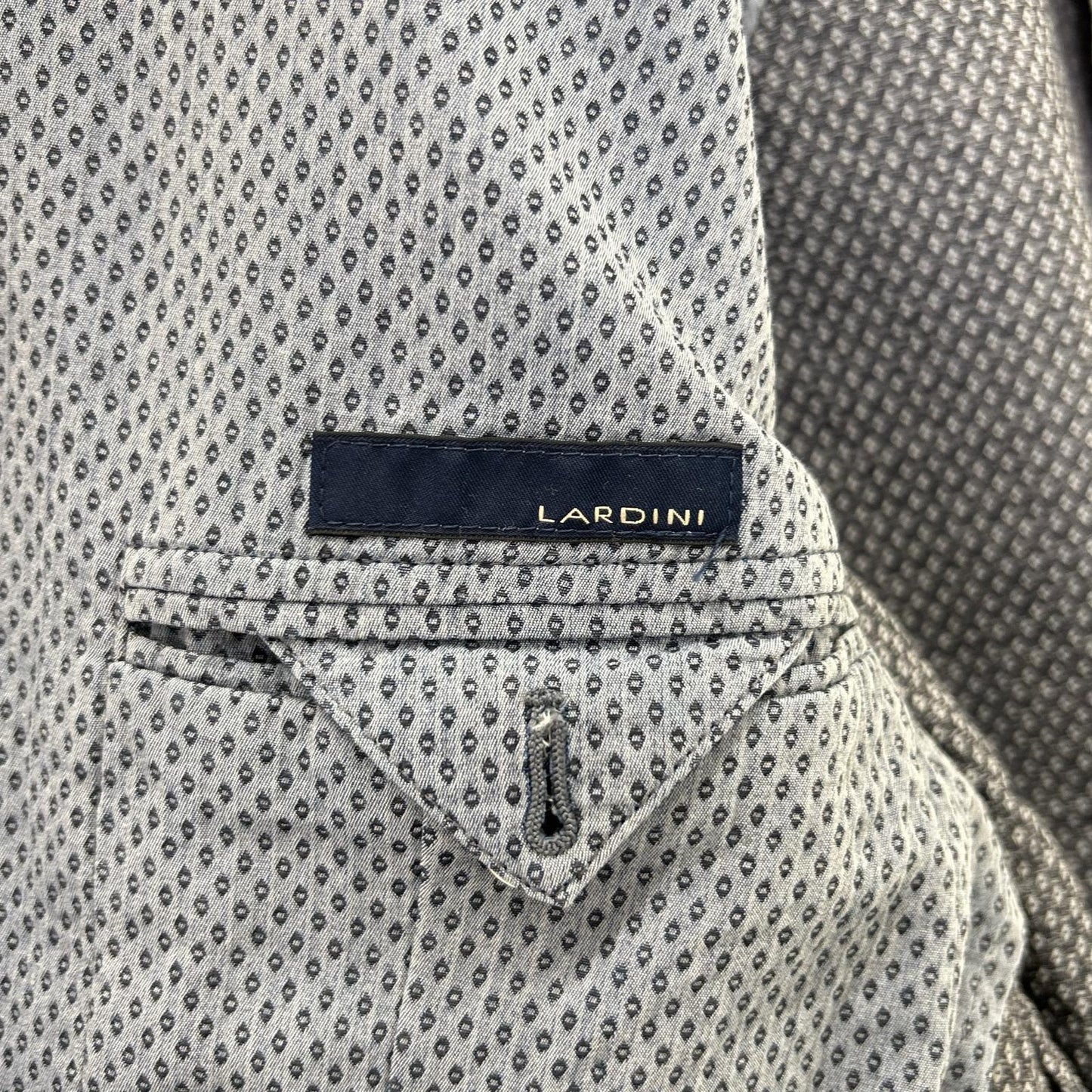LARDINI ラルディーニ JG226AQ-60 ライトブルー コットン100 バーズアイ 2Bテーラードジャケット ジャケット