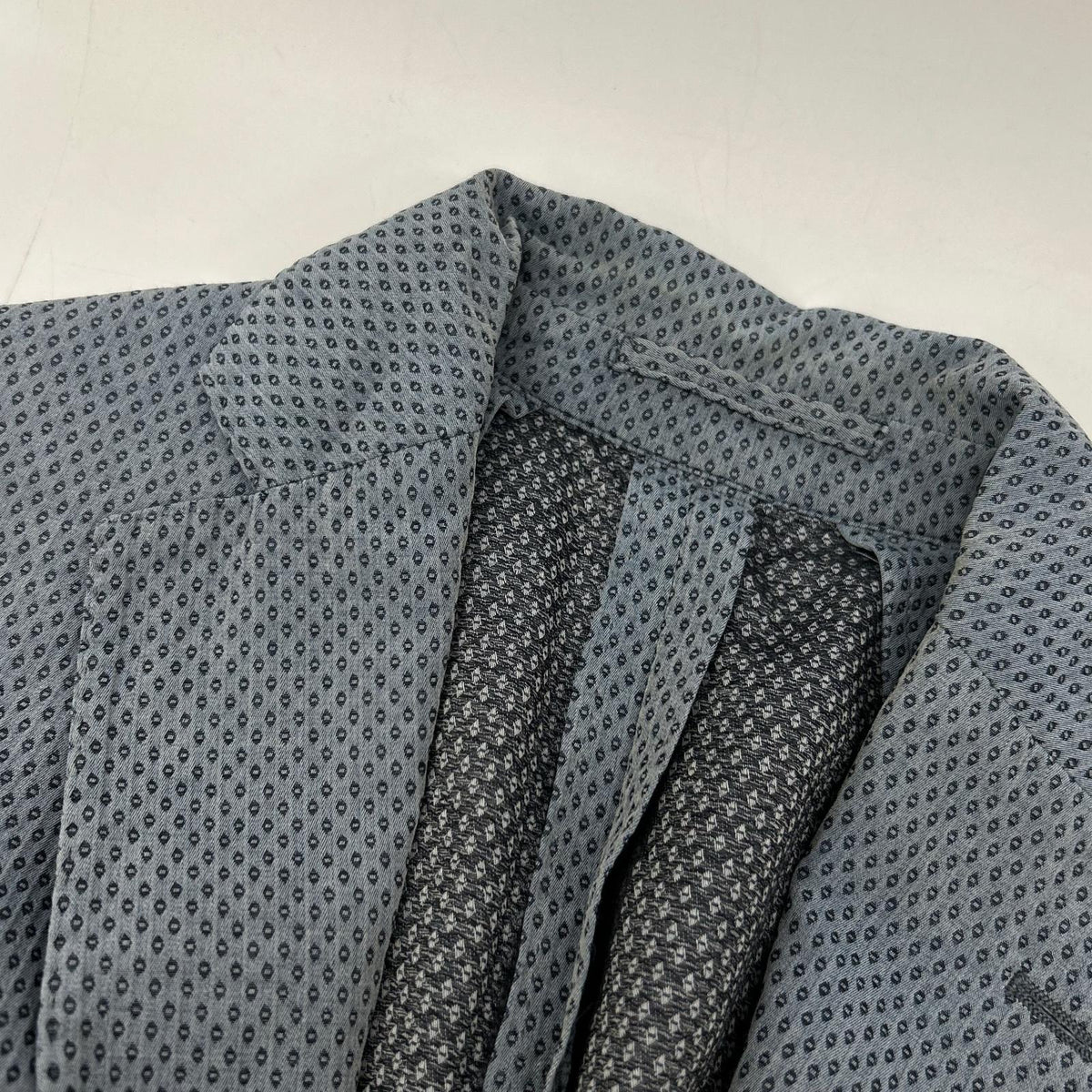 LARDINI JG226AQ-60 Light Blue 100% Cotton Birdseye 2B Tailored Jacket