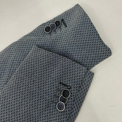 LARDINI JG226AQ-60 Light Blue 100% Cotton Birdseye 2B Tailored Jacket