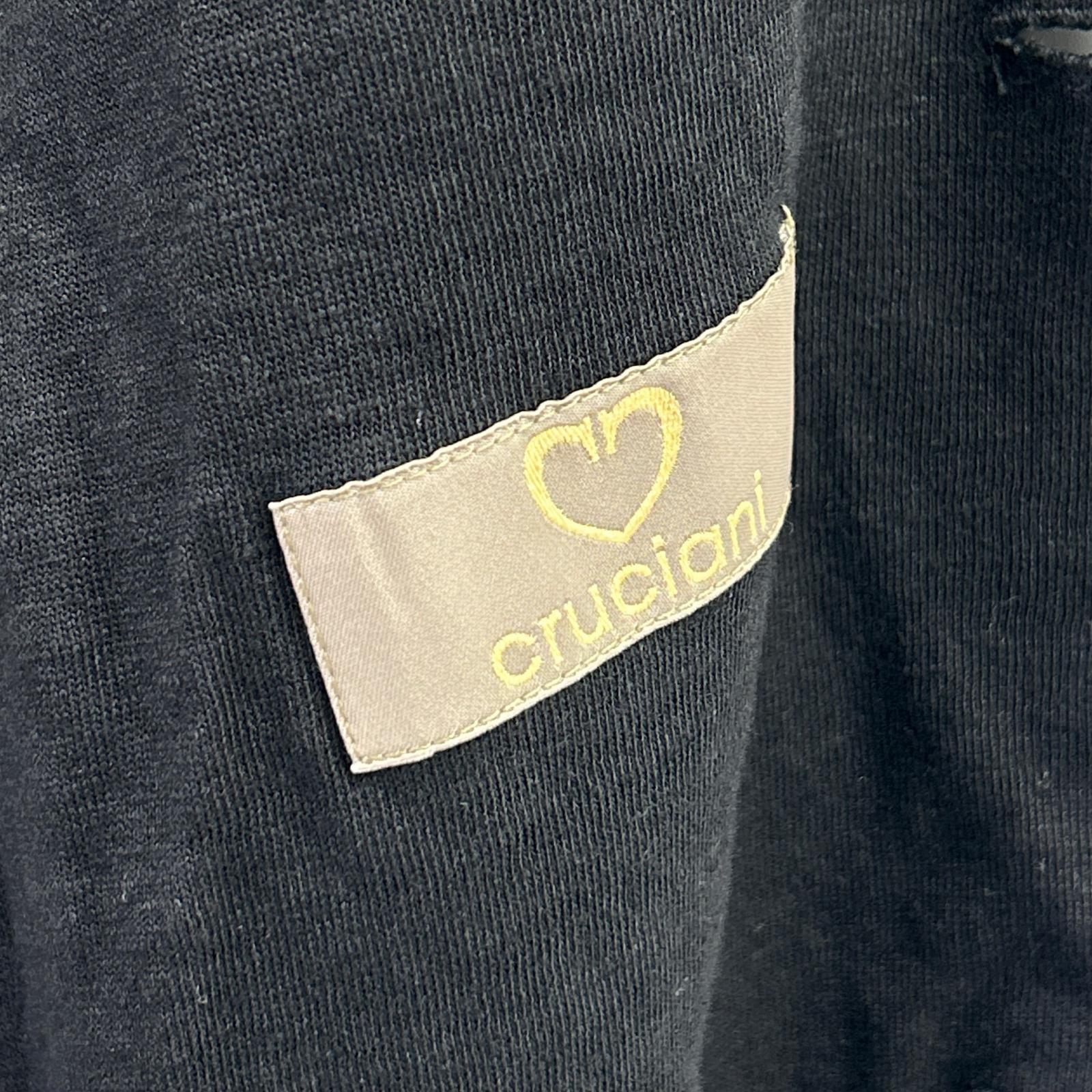Cruciani CU17.200 Black 100% Linen Jersey Tailored Jacket 44