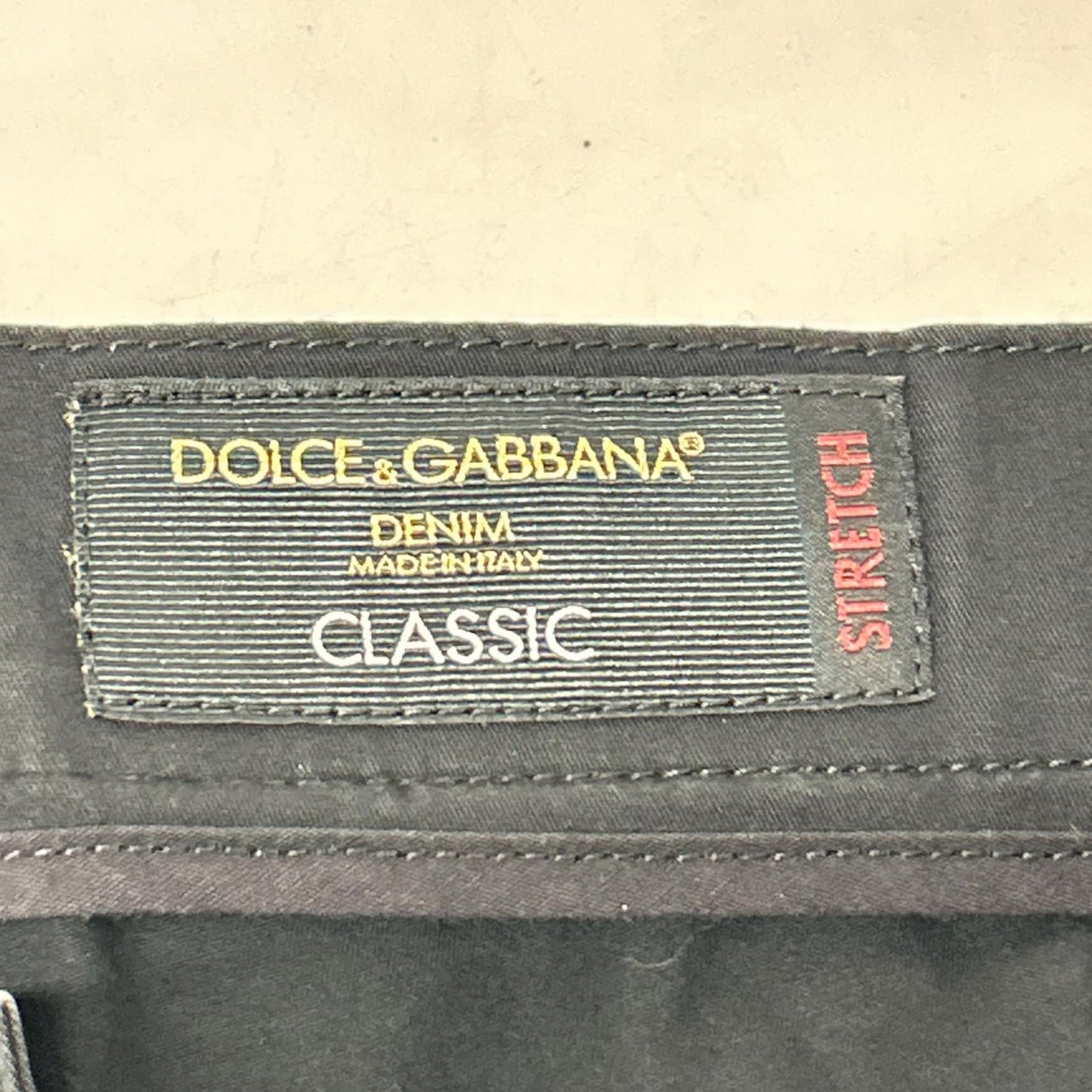 DOLCE&GABBANA GYD2LT Black Classic Skinny Denim Pants Bottoms