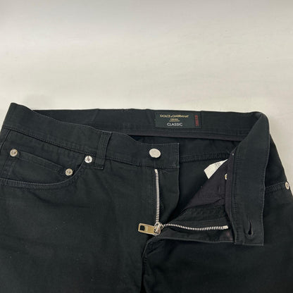 DOLCE&GABBANA GYD2LT Black Classic Skinny Denim Pants Bottoms