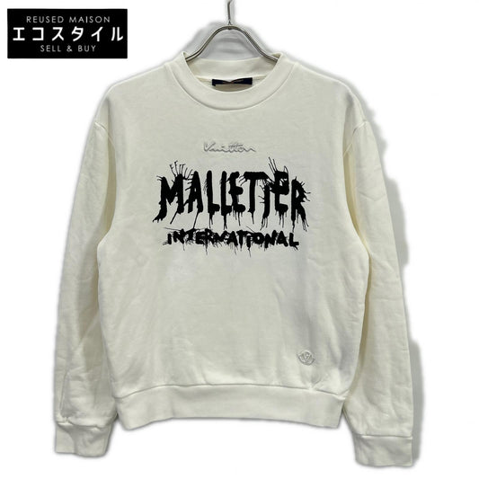 LOUIS VUITTON RM241M IHM HQY23W White Malletier International Graphic Sweatshirt