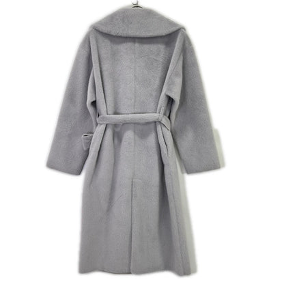 her lip to ハーリップトゥ 1243307086 グレー Grace Wrap エコファー ロングコート コート