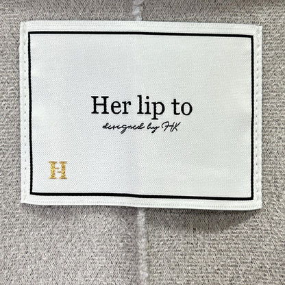 her lip to ハーリップトゥ 1243307086 グレー Grace Wrap エコファー ロングコート コート