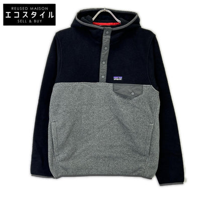 patagonia Patagonia Black x Gray SYNCHILLA Half-Button Pullover Fleece Hoodie Top