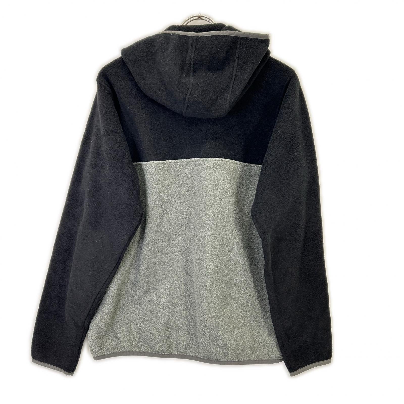 patagonia Patagonia Black x Gray SYNCHILLA Half-Button Pullover Fleece Hoodie Top