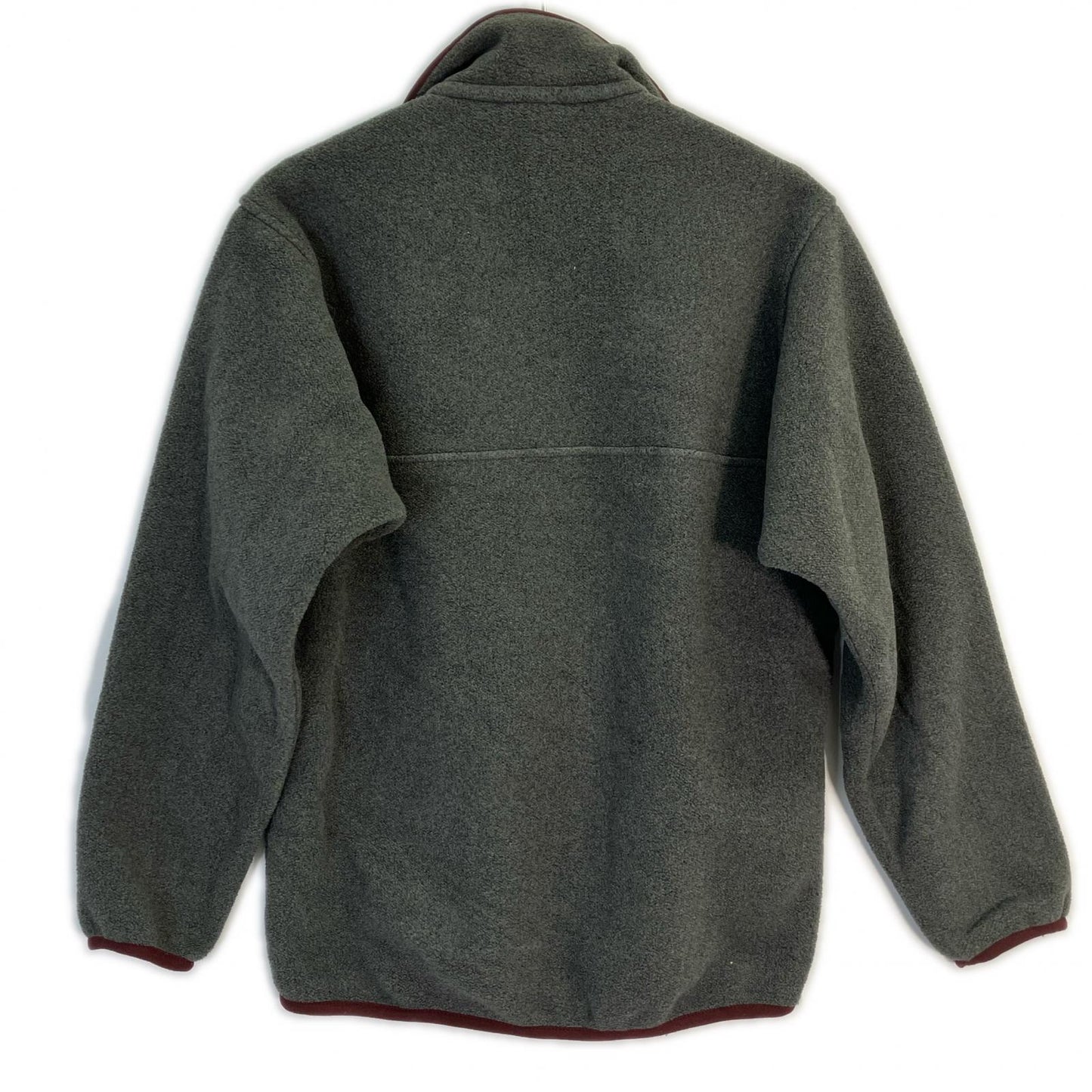 Patagonia パタゴニア グレー×ボルドー SYNCHILLA フリース スナップ T ジャケット
