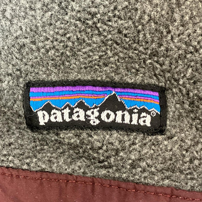 Patagonia パタゴニア グレー×ボルドー SYNCHILLA フリース スナップ T ジャケット