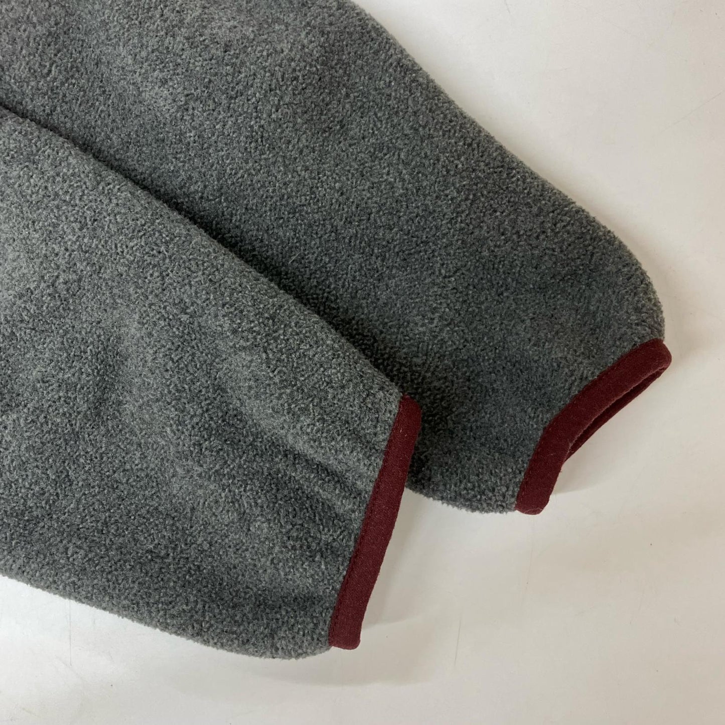 Patagonia パタゴニア グレー×ボルドー SYNCHILLA フリース スナップ T ジャケット