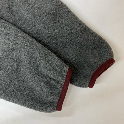 Patagonia パタゴニア グレー×ボルドー SYNCHILLA フリース スナップ T ジャケット