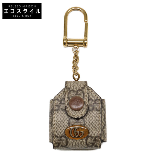 GUCCI グッチ 【美品】596720 GGスプリーム AirPods ケース チャーム