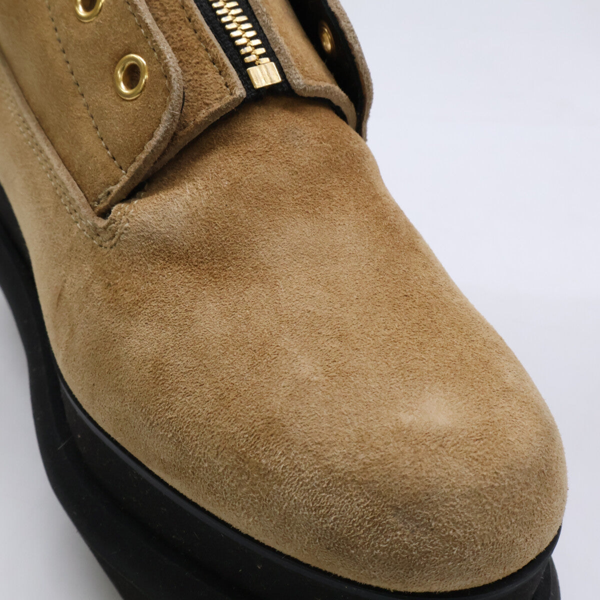 sacai サカイ 20-05249 651 フロントジップ スエード ブーツ シューズ