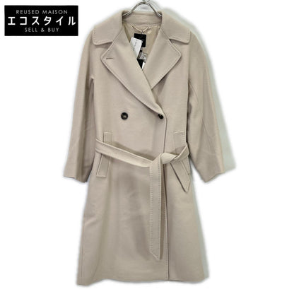 23501611336 Beige RESINA Double Breasted Raglan Coat Coat 34 Ladies