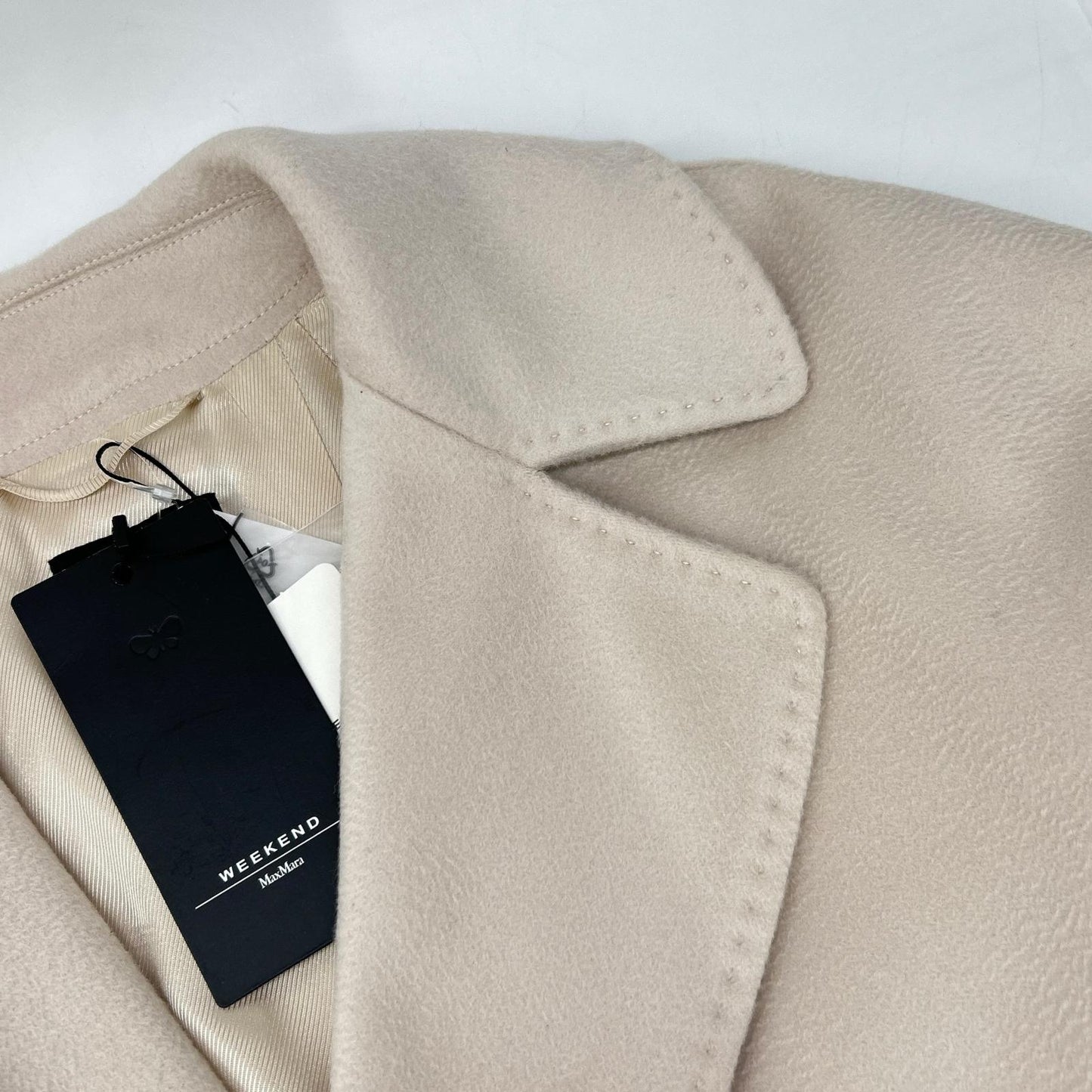 23501611336 Beige RESINA Double Breasted Raglan Coat Coat 34 Ladies
