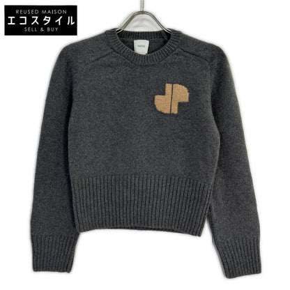 PATOU パトゥ 24A-KN202-8064 グレー ウール ニット スウェット トップス