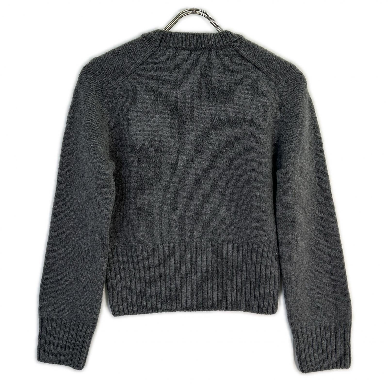 PATOU パトゥ 24A-KN202-8064 グレー ウール ニット スウェット トップス