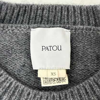 PATOU パトゥ 24A-KN202-8064 グレー ウール ニット スウェット トップス