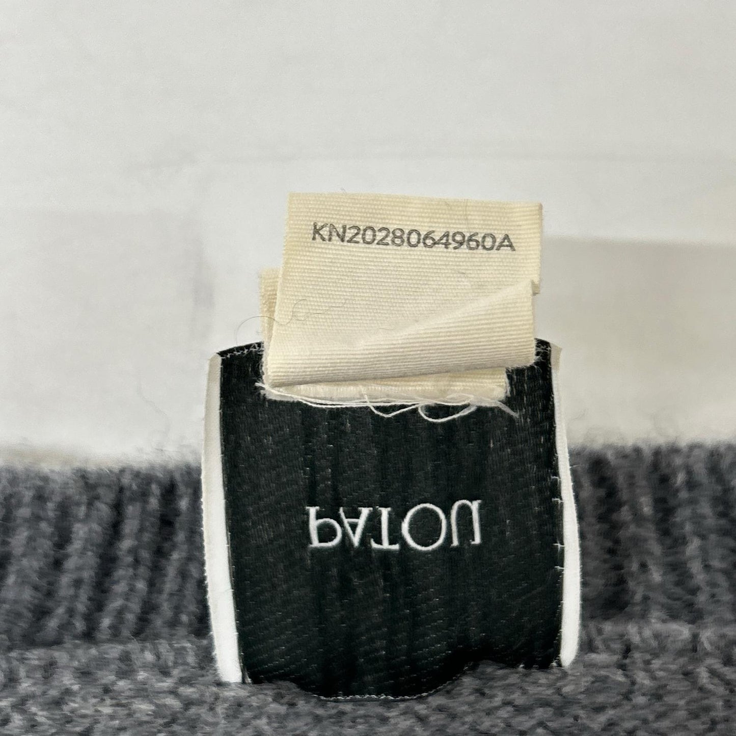 PATOU パトゥ 24A-KN202-8064 グレー ウール ニット スウェット トップス