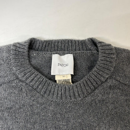 PATOU パトゥ 24A-KN202-8064 グレー ウール ニット スウェット トップス