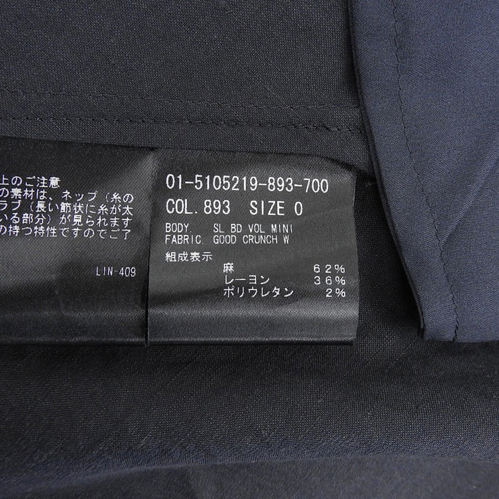 Theory セオリー 未使用 リネン ノースリーブ フレア ワンピース レディース ブラック 0 25年製 ワンピース