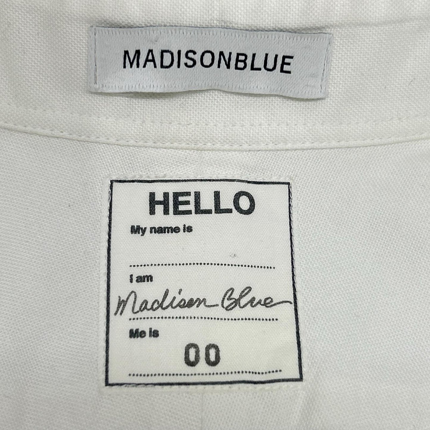 MADISON BLUE マディソンブルー MB171-5704 ホワイト コットン 長袖シャツ トップス