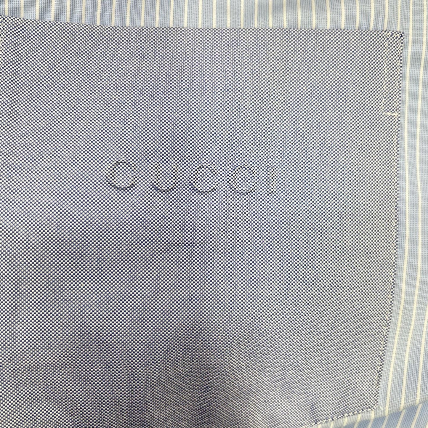 GUCCI グッチ 833294 25AW ブルー ストライプ 長袖シャツ トップス