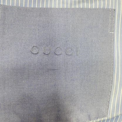 GUCCI グッチ 833294 25AW ブルー ストライプ 長袖シャツ トップス