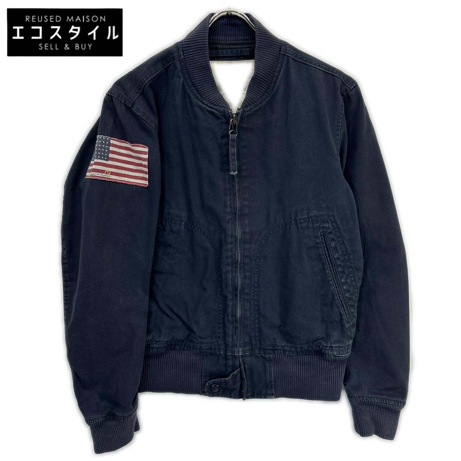 RalphLauren Denim&Supply ラルフローレンデニム&サプライ ネイビー 星条旗デザイン MA-1 ジャケット ジャケット