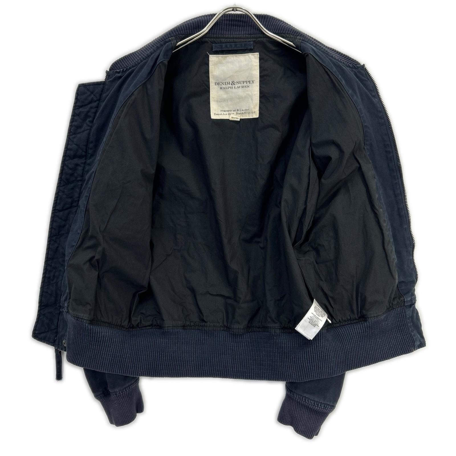 RalphLauren Denim&Supply ラルフローレンデニム&サプライ ネイビー 星条旗デザイン MA-1 ジャケット ジャケット