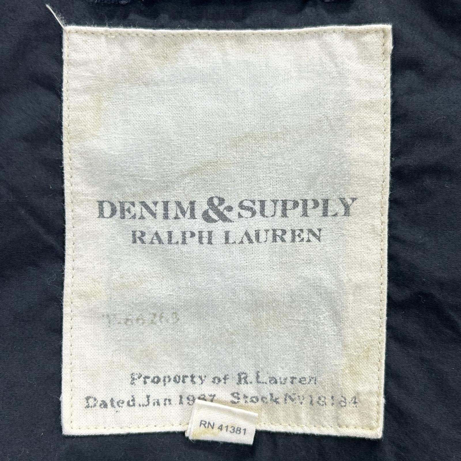 RalphLauren Denim&Supply ラルフローレンデニム&サプライ ネイビー 星条旗デザイン MA-1 ジャケット ジャケット