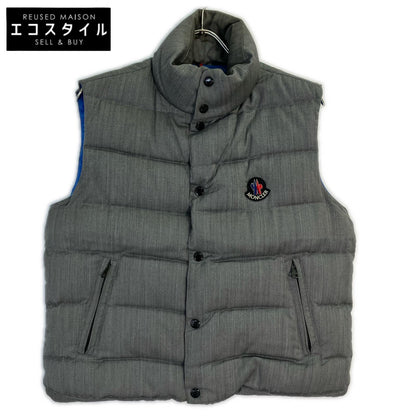 MONCLER Moncler Domestic Regular 43308 Gray Herringbone CHABRE Down Vest Vest