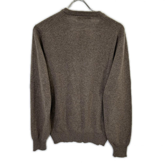 BRUNELLO CUCINELLI ブルネロクチネリ ブラウン Vネック カシミヤ 長袖ニット トップス