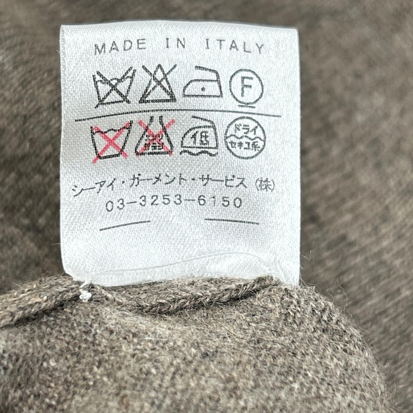 BRUNELLO CUCINELLI 布鲁奈罗·库奇内利 棕色 V领 羊绒 长袖针织衫 上衣