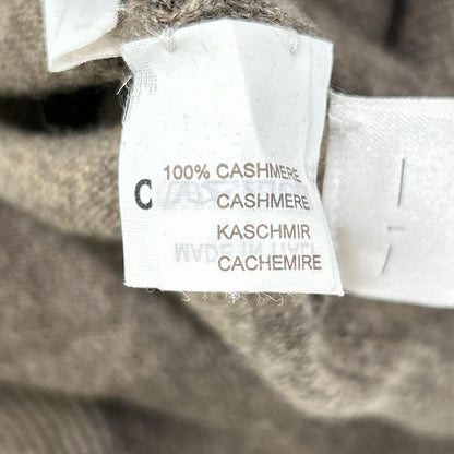 BRUNELLO CUCINELLI 布鲁奈罗·库奇内利 棕色 V领 羊绒 长袖针织衫 上衣