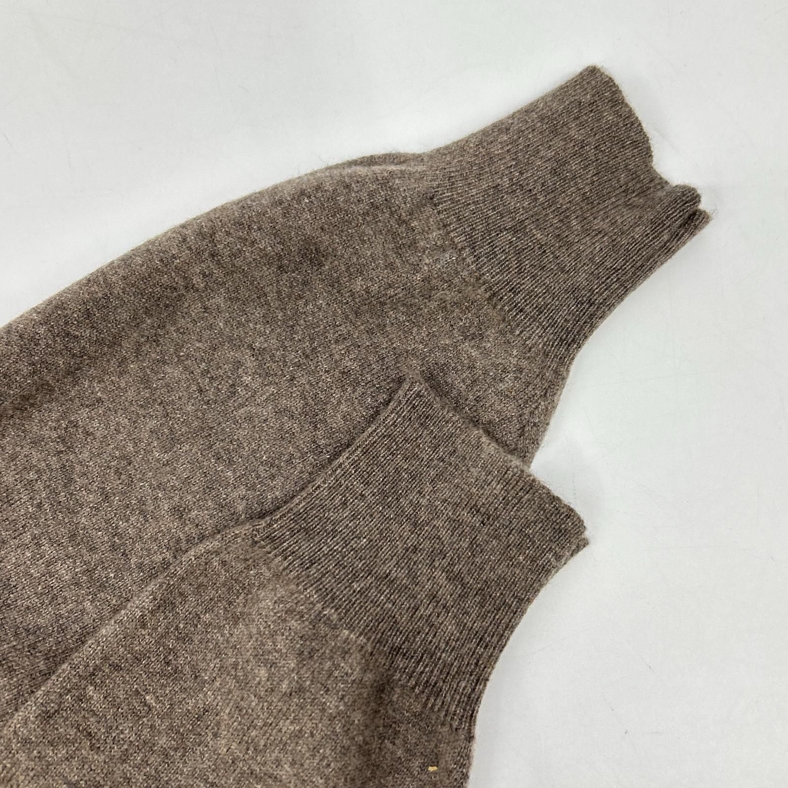BRUNELLO CUCINELLI 布鲁奈罗·库奇内利 棕色 V领 羊绒 长袖针织衫 上衣